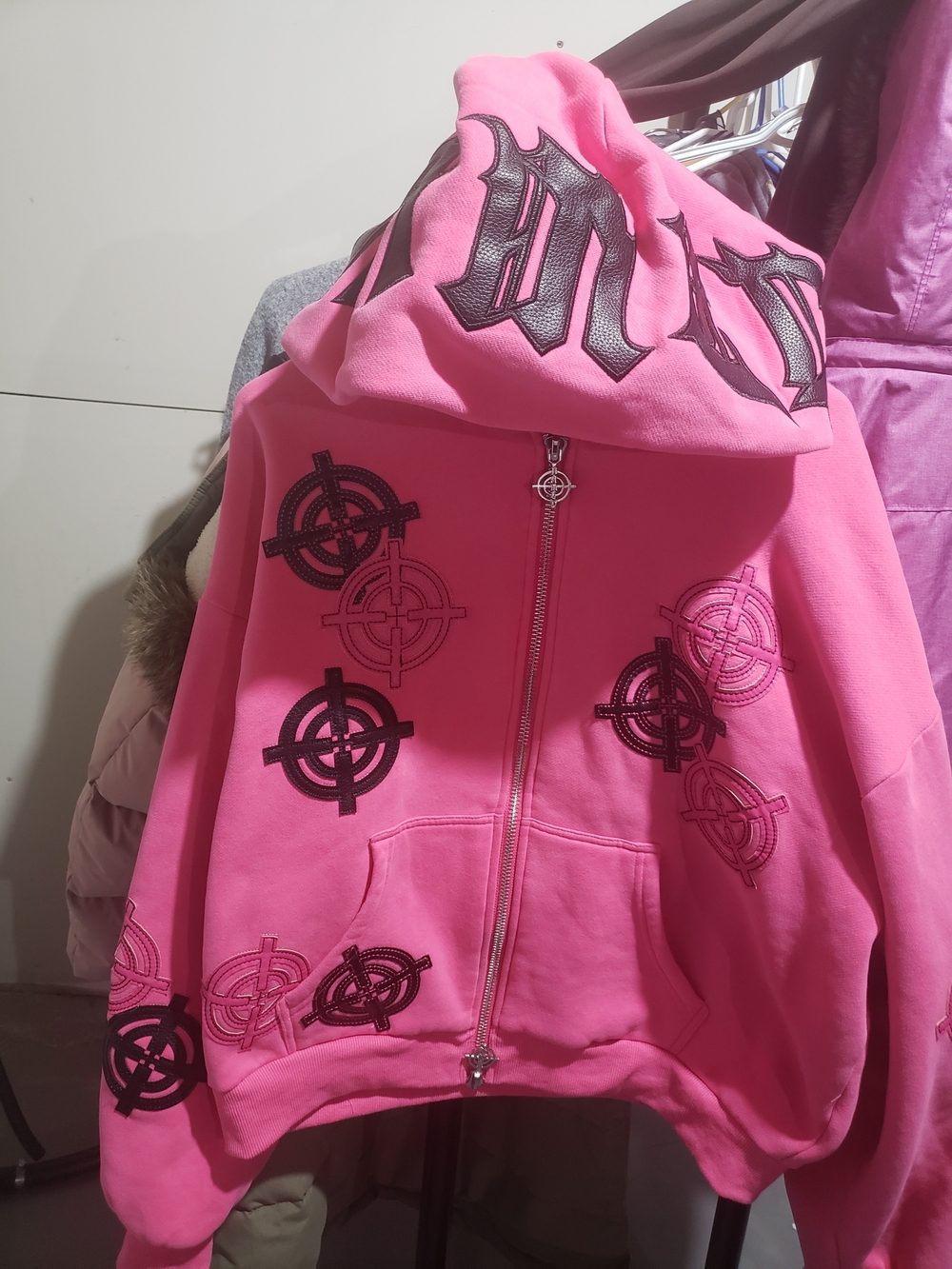 Named Collective Incognito Zip Pink Hoodie